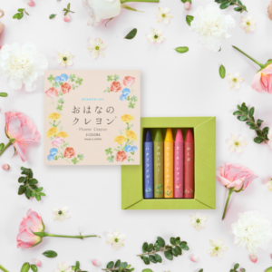 Blumen-Wachsmalstifte (5 Farben)