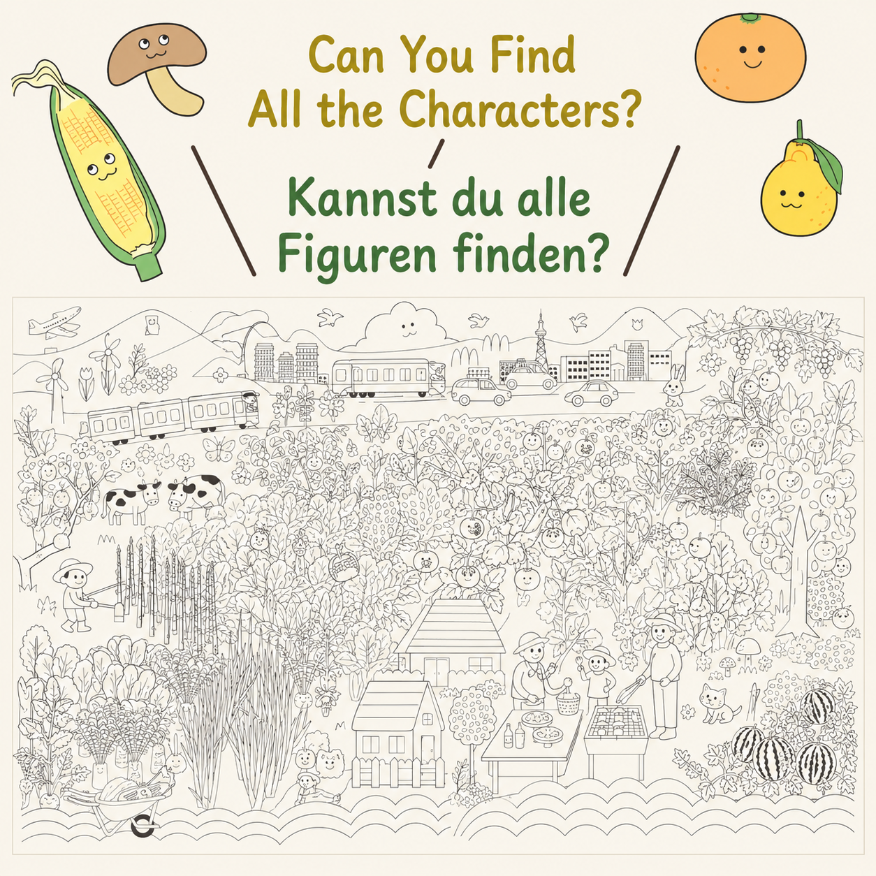 Find and Color Food Education Newspaper - Image 5