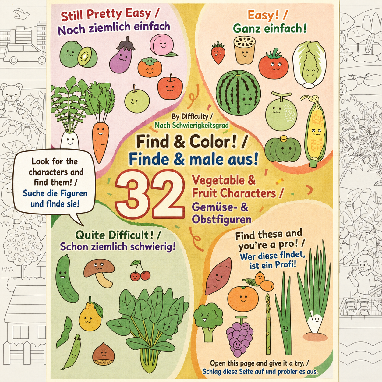 Find and Color Food Education Newspaper - Image 4