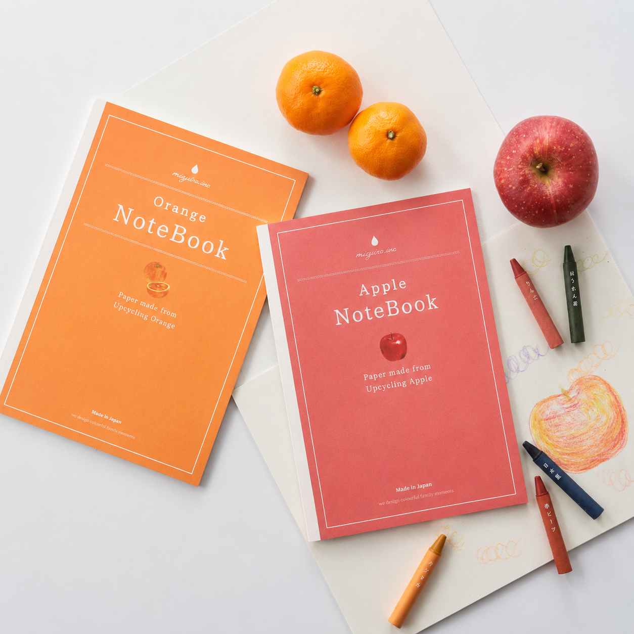 Fruit Note Book Collection – Apple & Orange Sketchbooks
